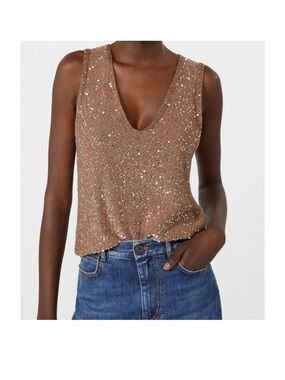 Max Mara Sequined Knitted Maglia Top / Brand New / NWT / Size Medium / MSRP $320